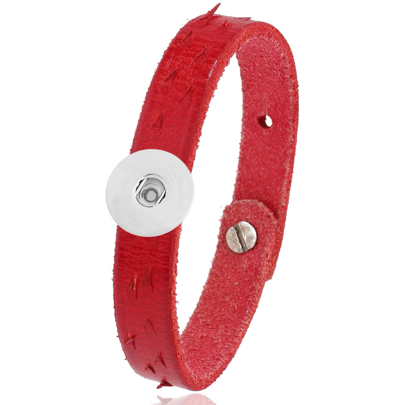 20MM leather Snap Bracelets