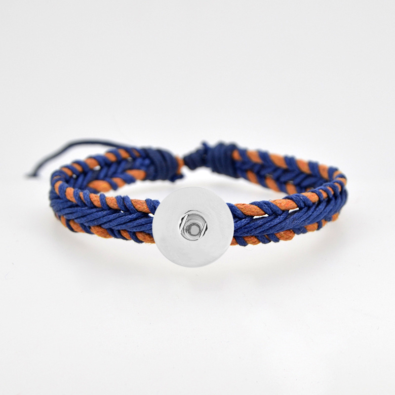 20MM Hand-woven cotton rope bracelet Snap Bracelets