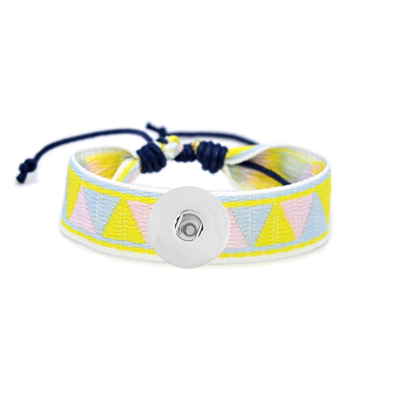 20MM Hand-woven cotton rope bracelet Snap Bracelets