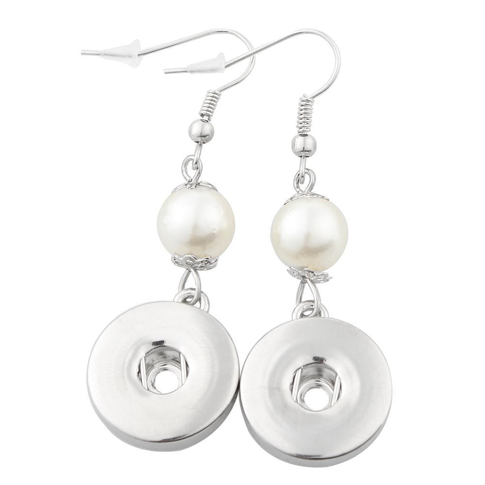 20mm snaps Earring with pearl