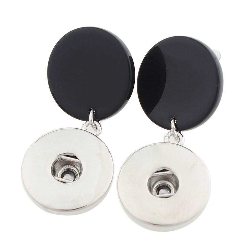 Metal Snaps Earring for 18 or 20mm snap button