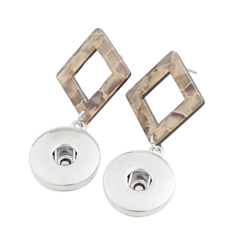 Metal Snaps Earring for 18 or 20mm snap button