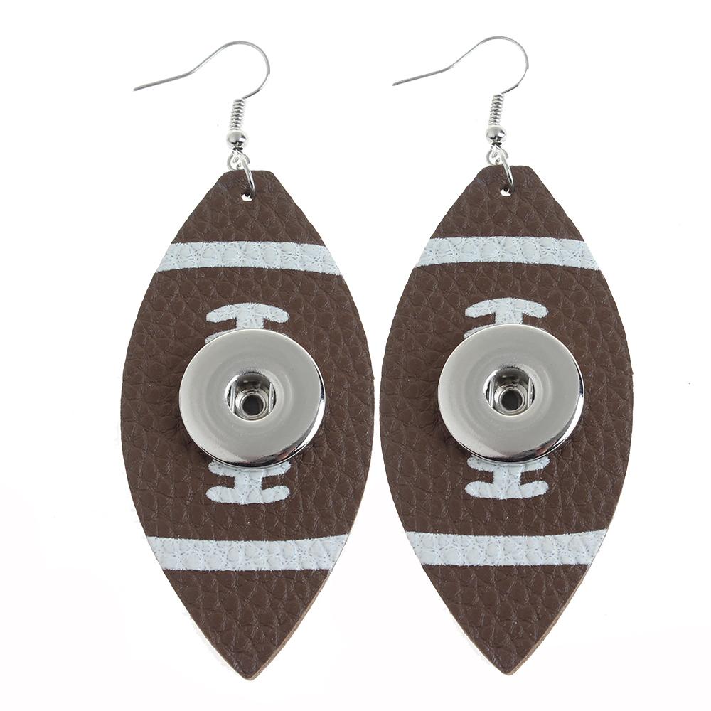 leather Snaps Earring for 18 or 20mm snap button