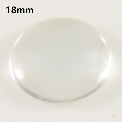 18mm clear glass covers