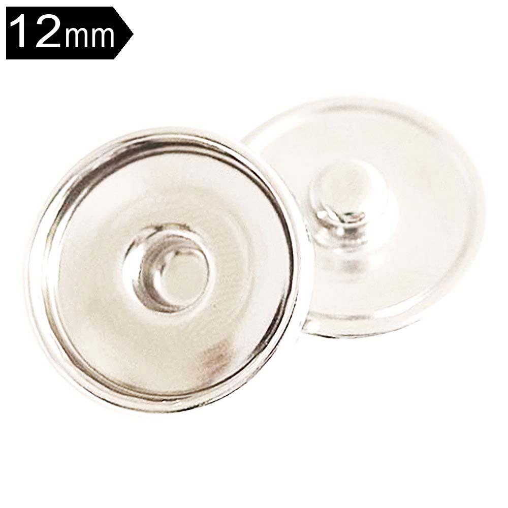 12mm bottom of Snap button fit 10mm glass cover