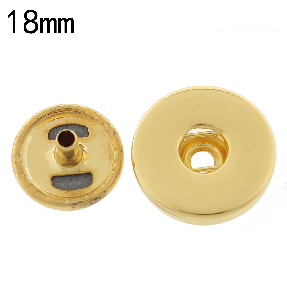 Rose gold 2pcs per set copper Button for DIY 18-20mm snaps jewelry