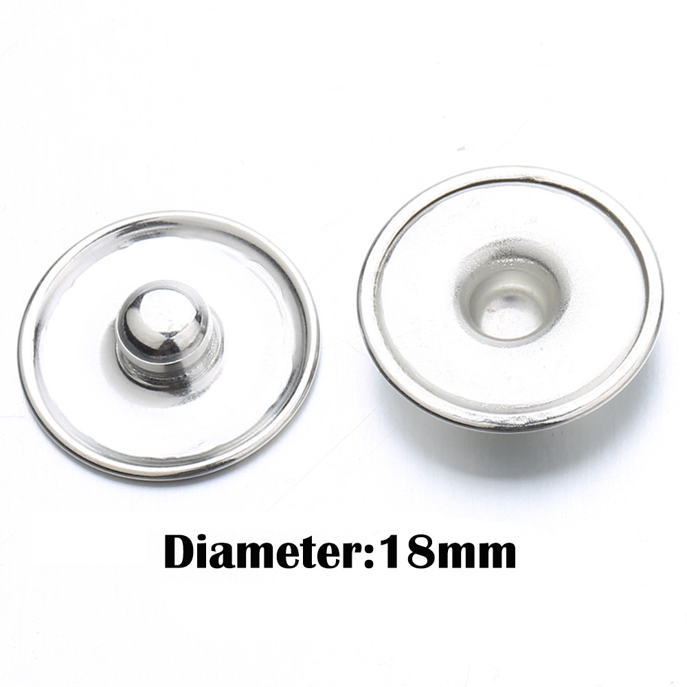 20mm bottom of Snap button fit 18mm glass cover