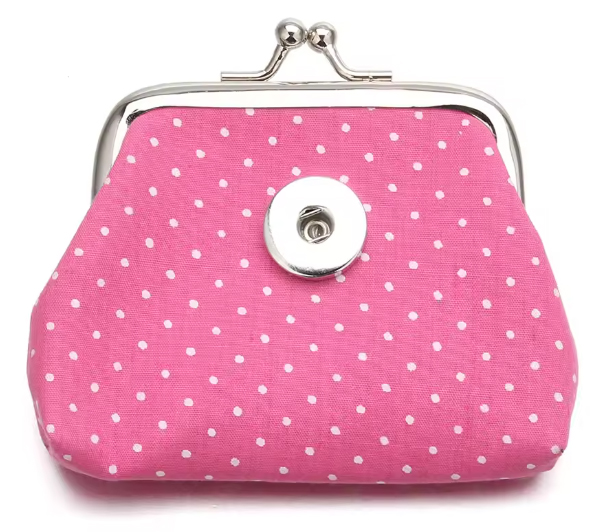 18MM Snap Buttons Jewelry Spot Coin Purses Small Wallets
