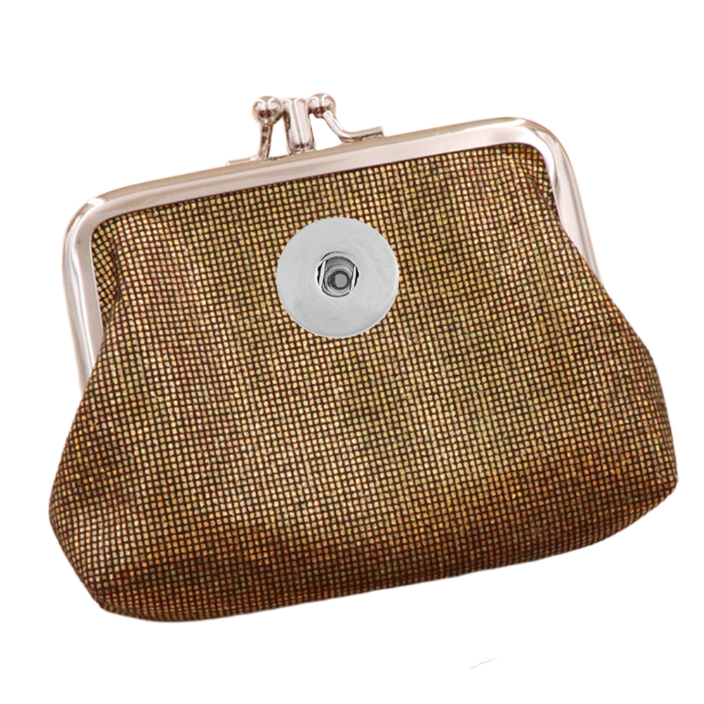 18MM Snap Buttons Double layer wallet small coin purse