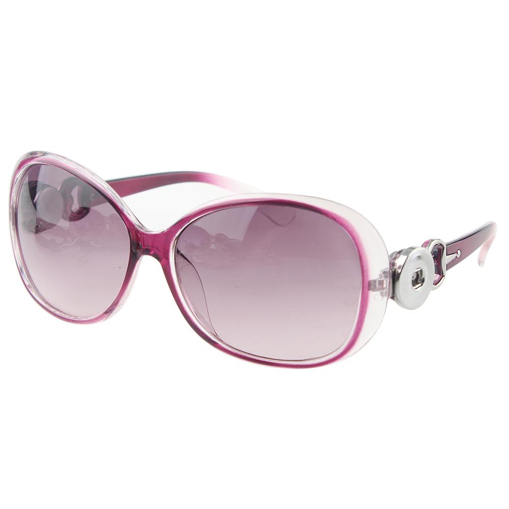 Purple snap glasses snap sunglasses with 2 buttons fit 18-20mm snaps
