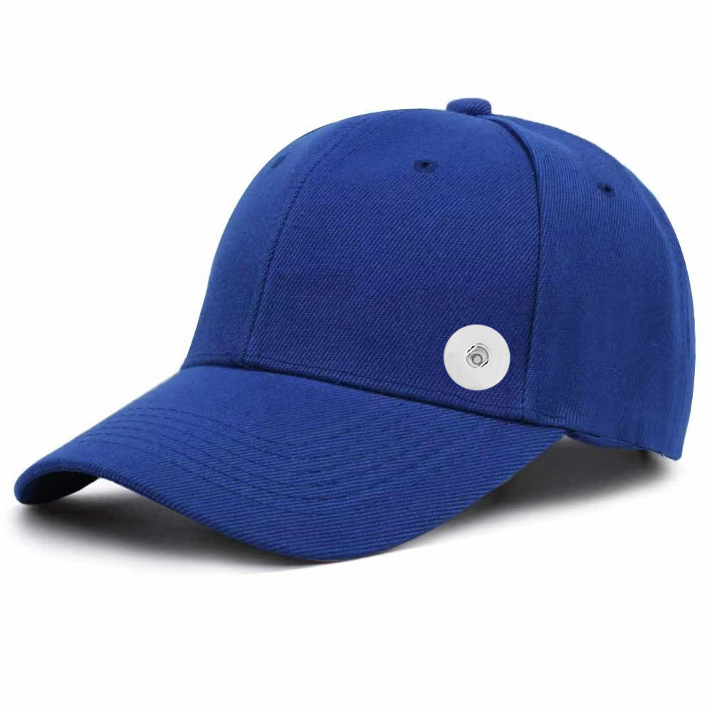 20mm Snap Button Solid Color Baseball Cap