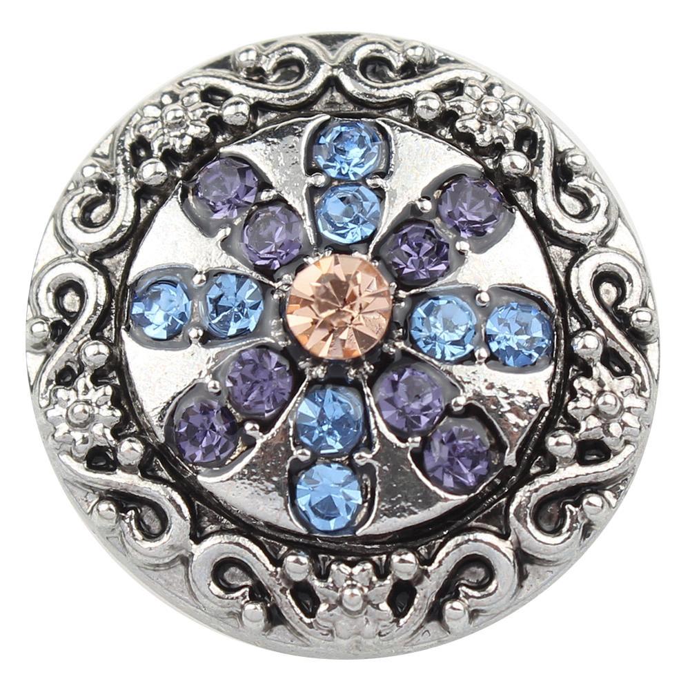 20mm blue snap button