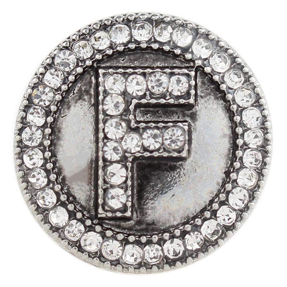 Alphabet - F 20mm Snap Button