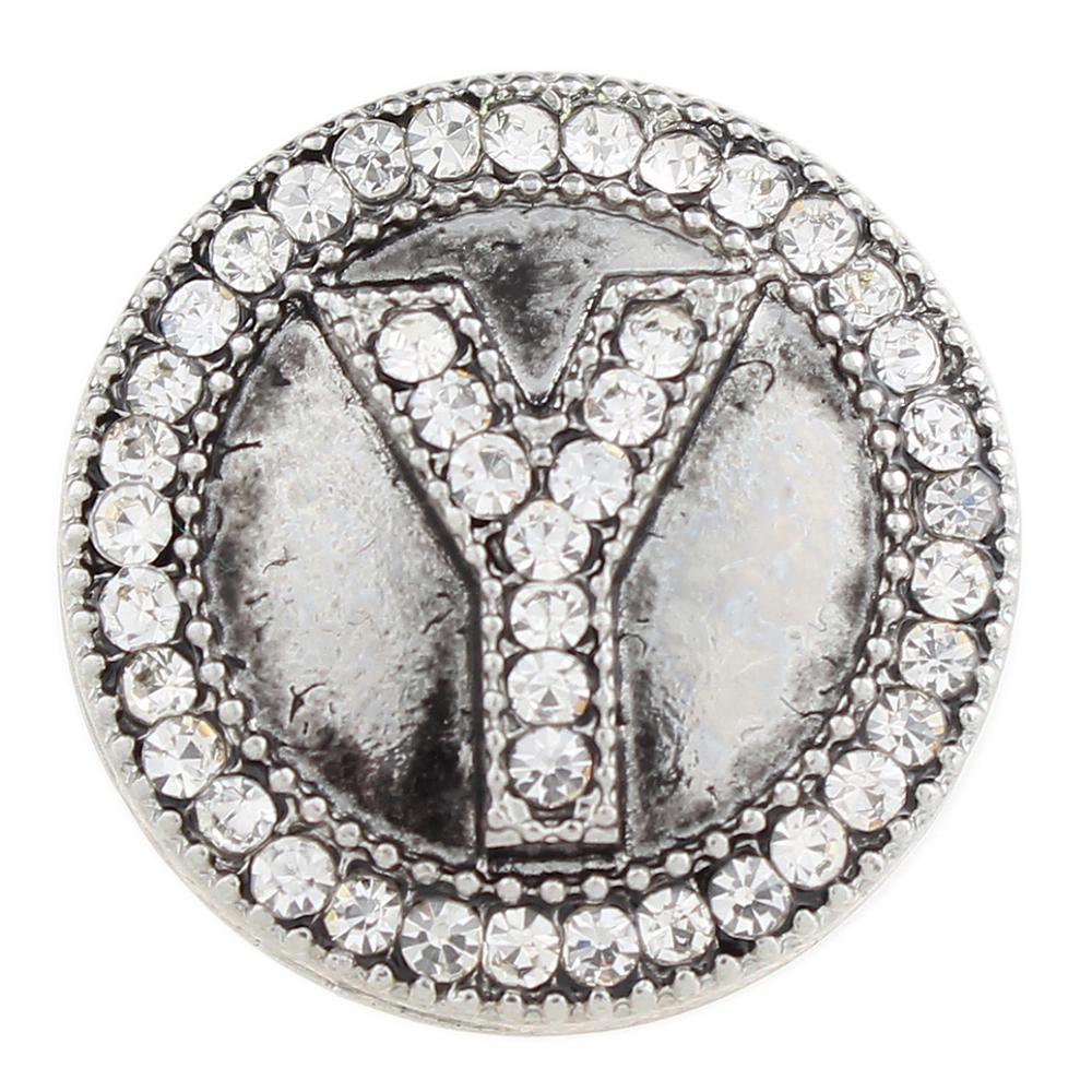 Alphabet - Y 20mm Snap Button