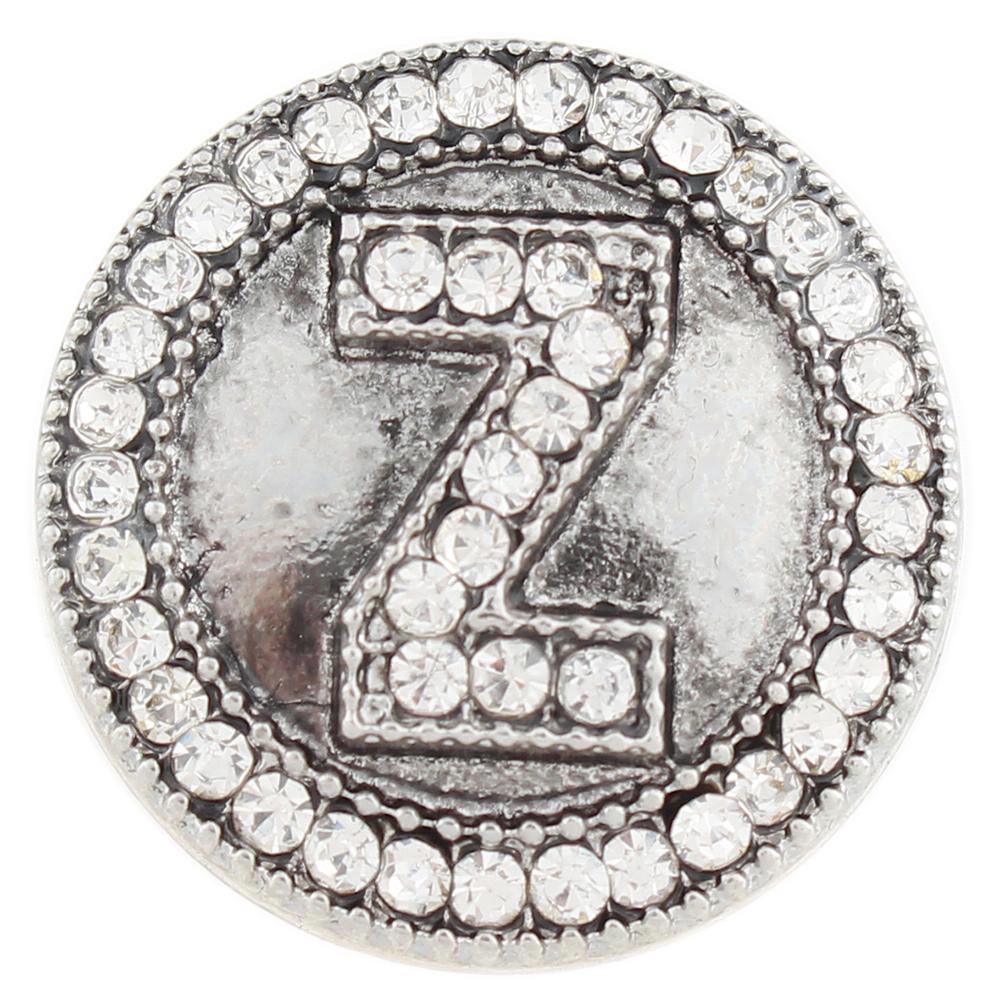 Alphabet - Z 20mm Snap Button