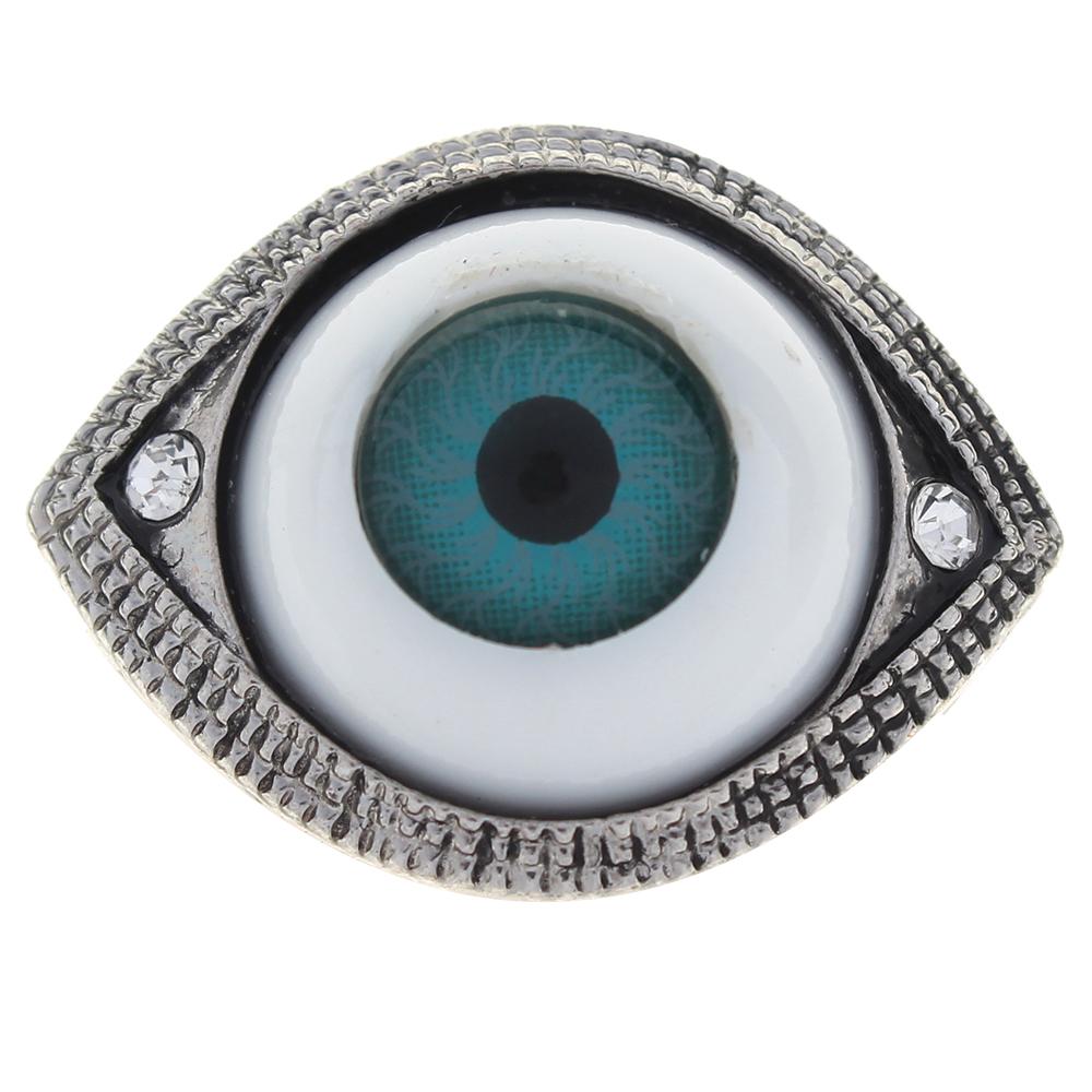 Ellipse The 20mm devil eyes white rhinestone alloy metal snaps