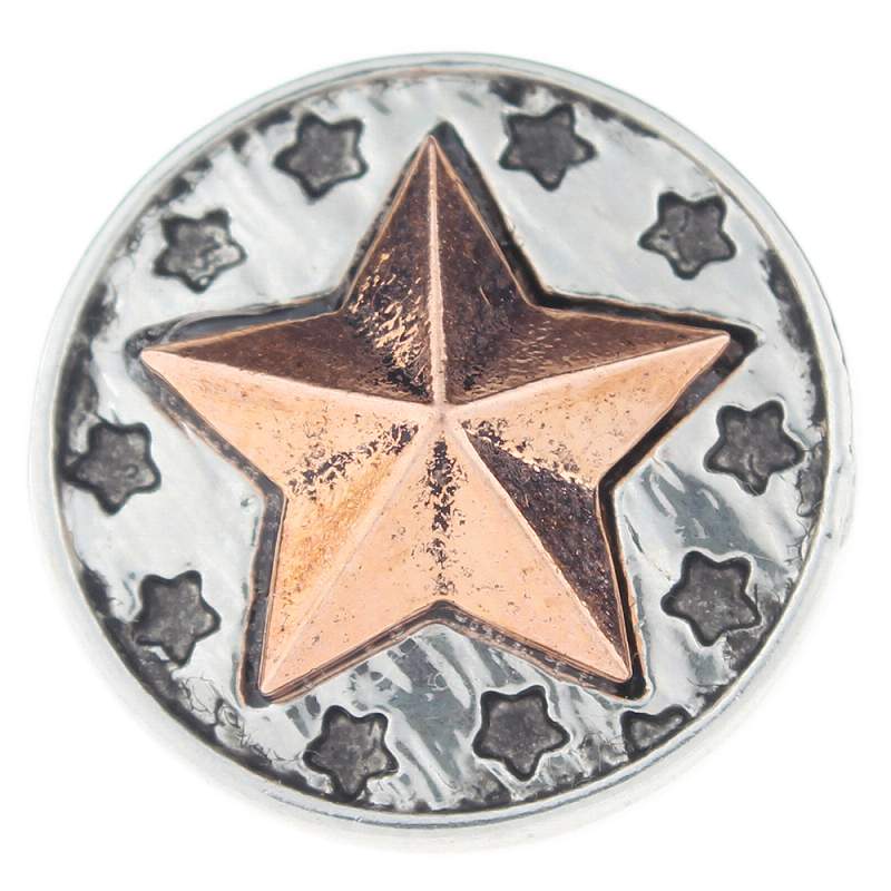 Star snap with enamel snaps jewelry