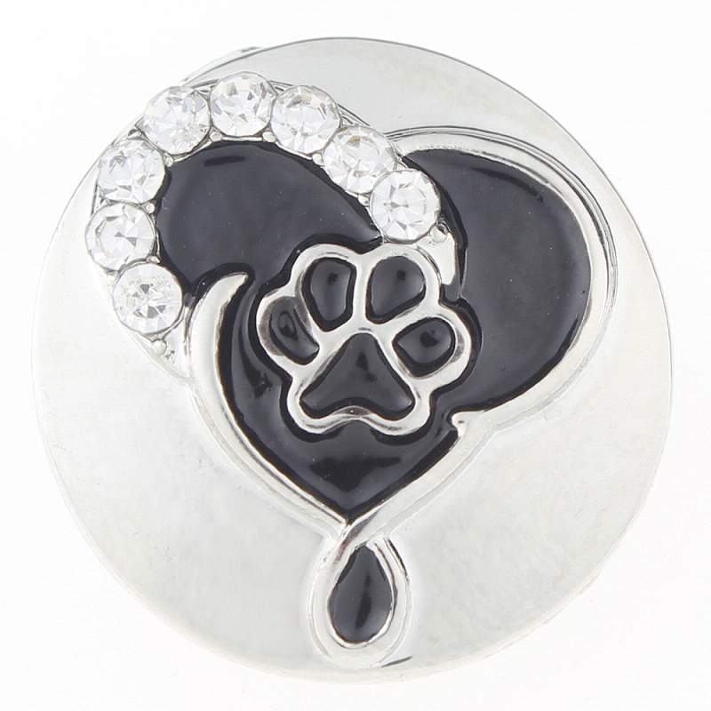 Love dog claw snap with enamel snaps jewelry