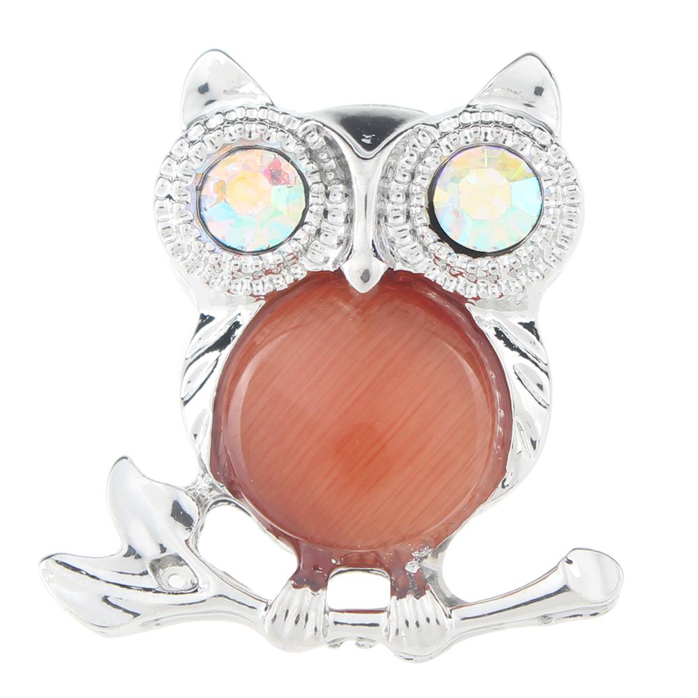 Animal Owl 20mm Snap Button