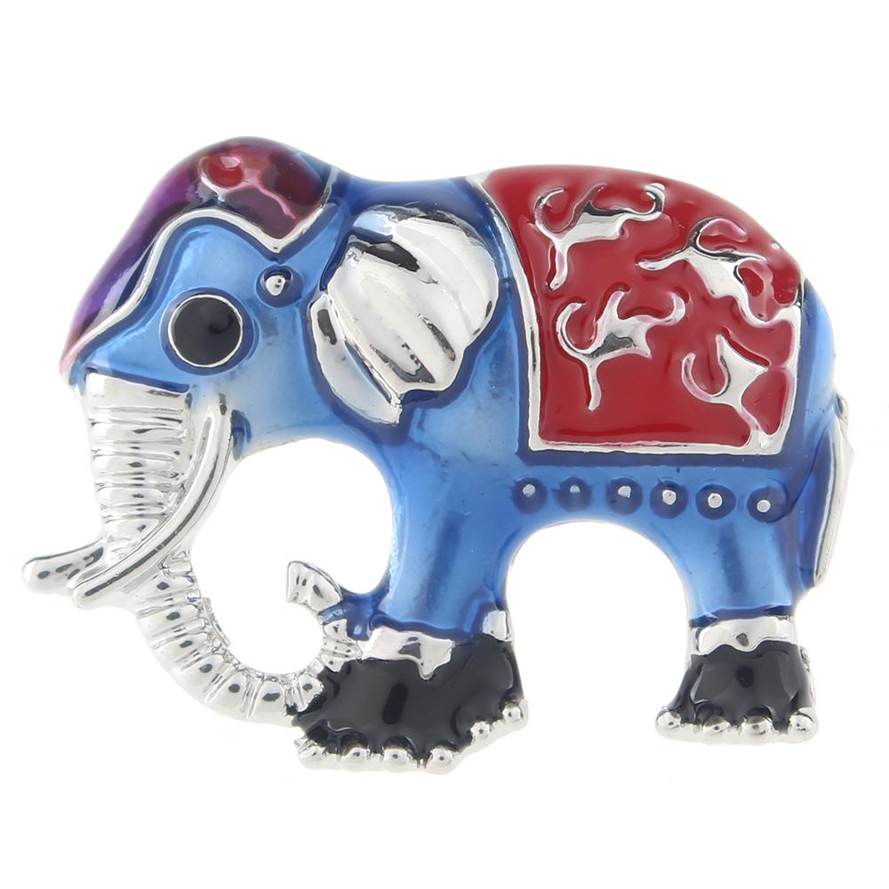 Animal Blue Elephant 20mm Snap Button