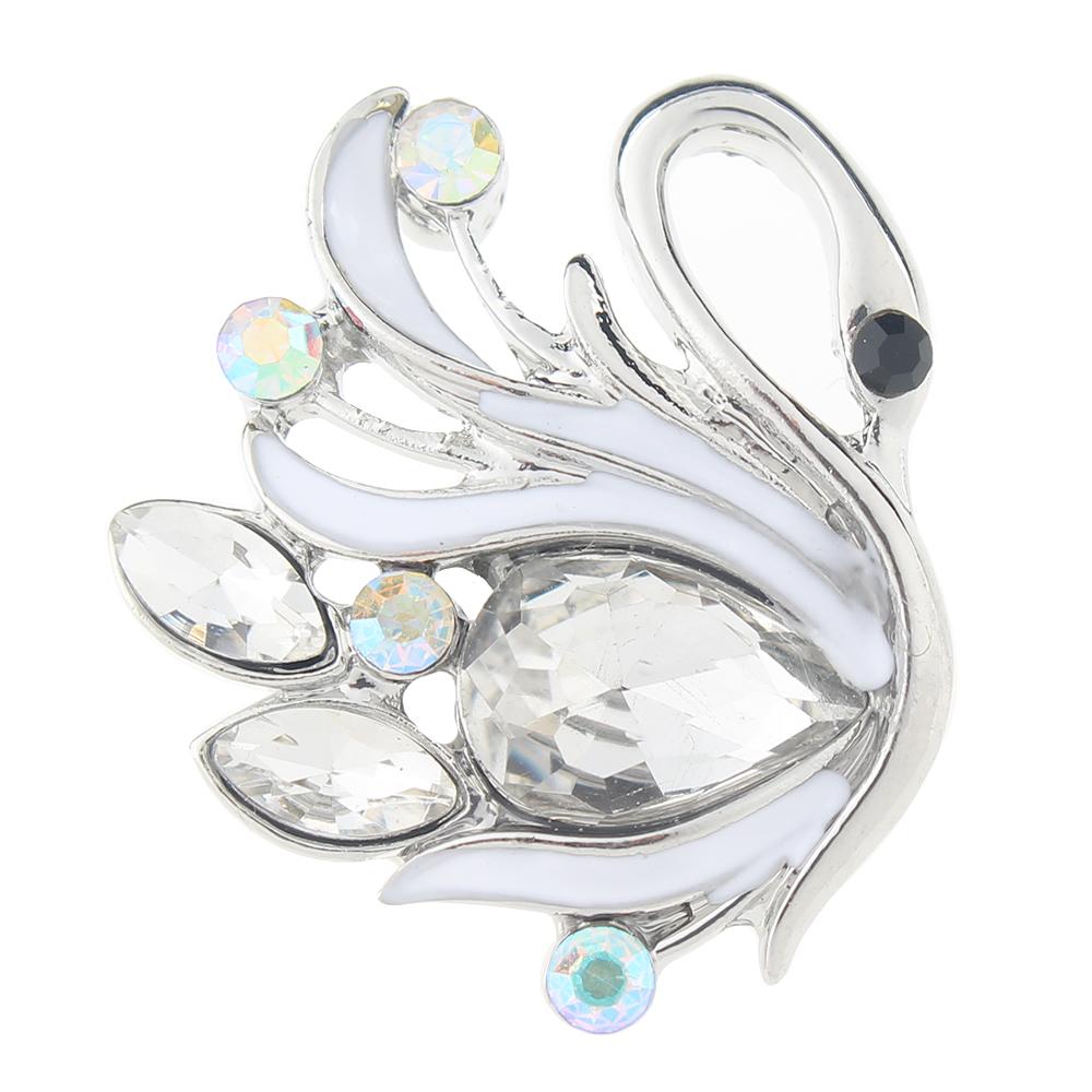 Animal Swan 20mm Snap Button