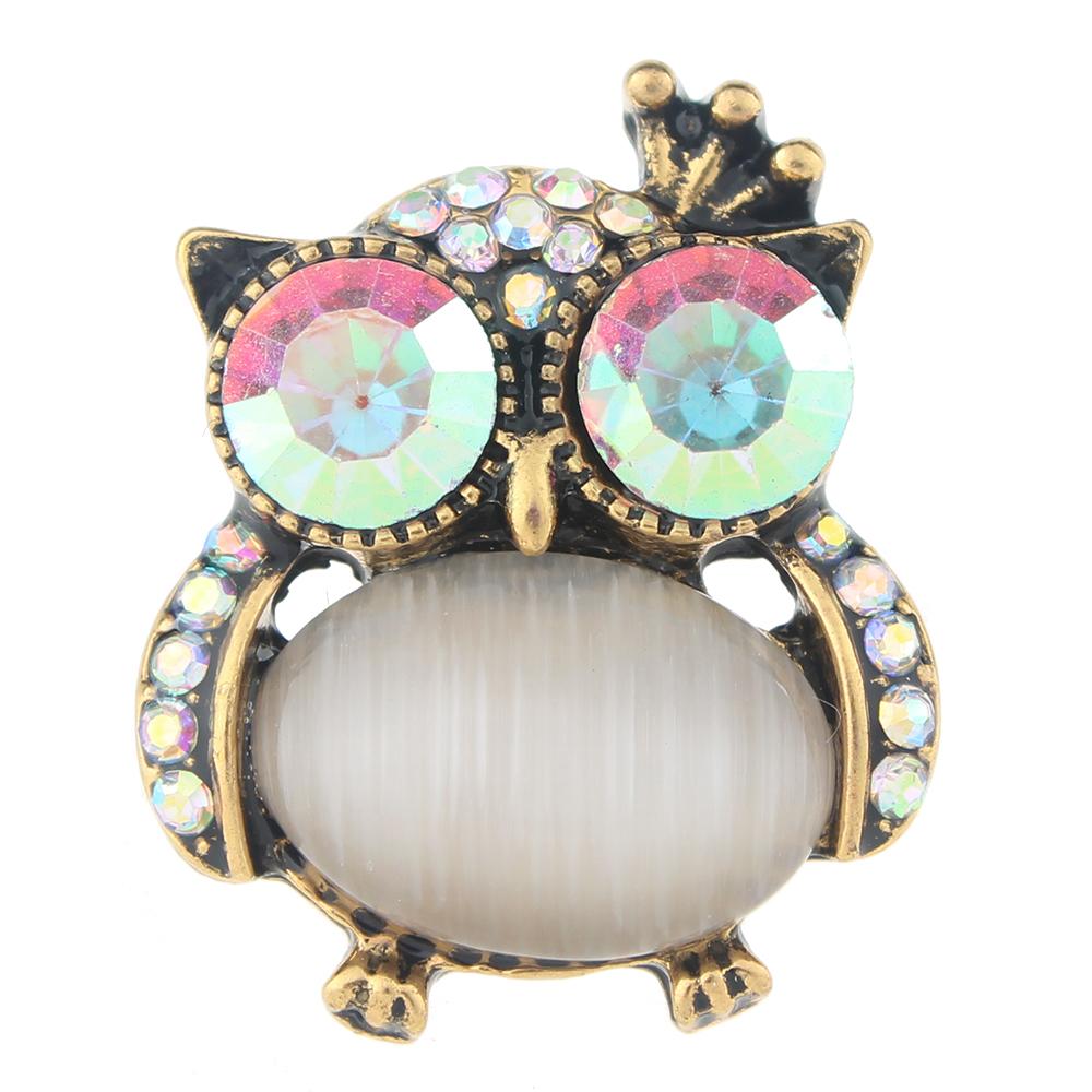 Animal Owl 20mm Snap Button