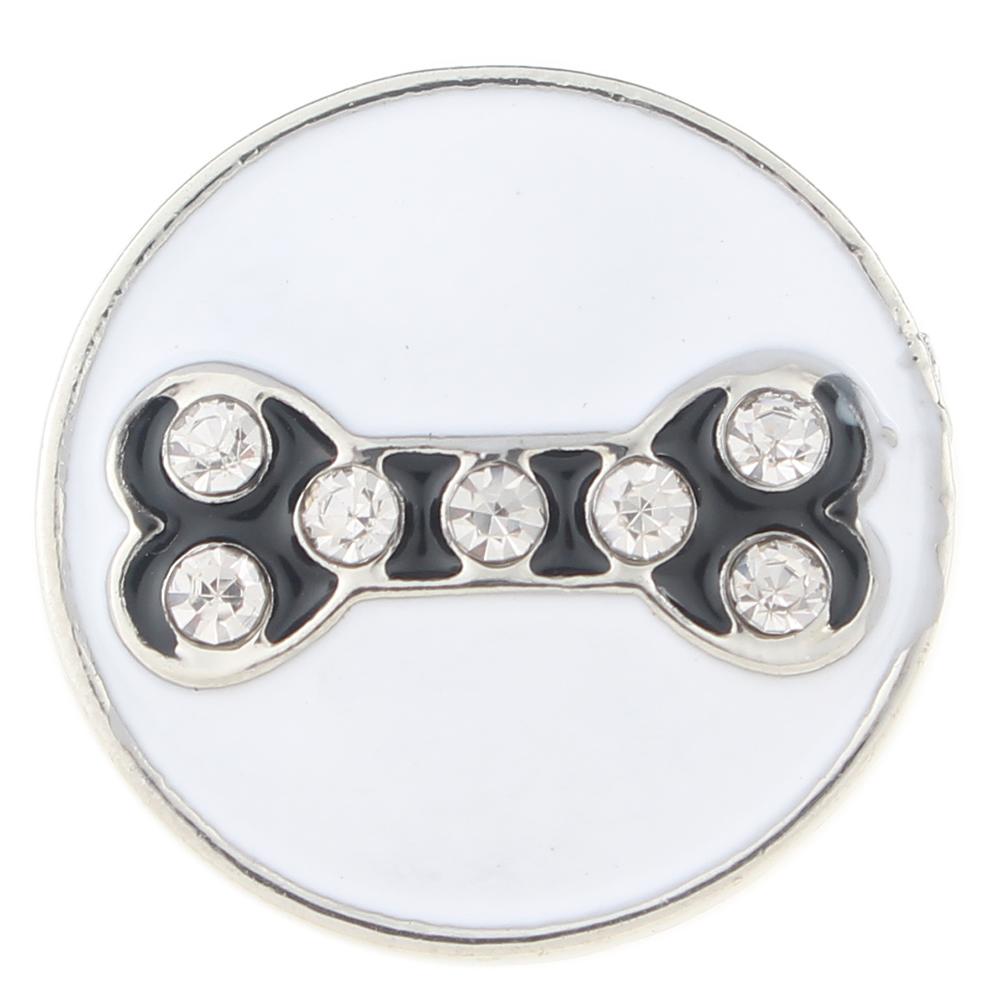 20MM Bone snaps with rhinestone 20mm Snap Button