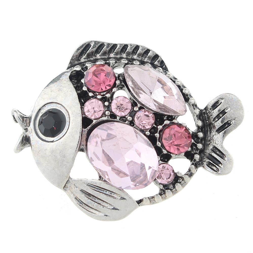 20MM fish snaps with rhinestone 20mm Snap Button