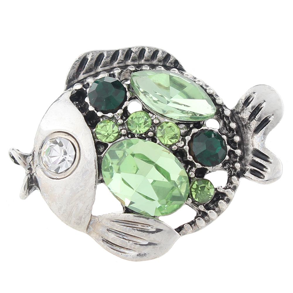 20MM fish snaps with rhinestone 20mm Snap Button