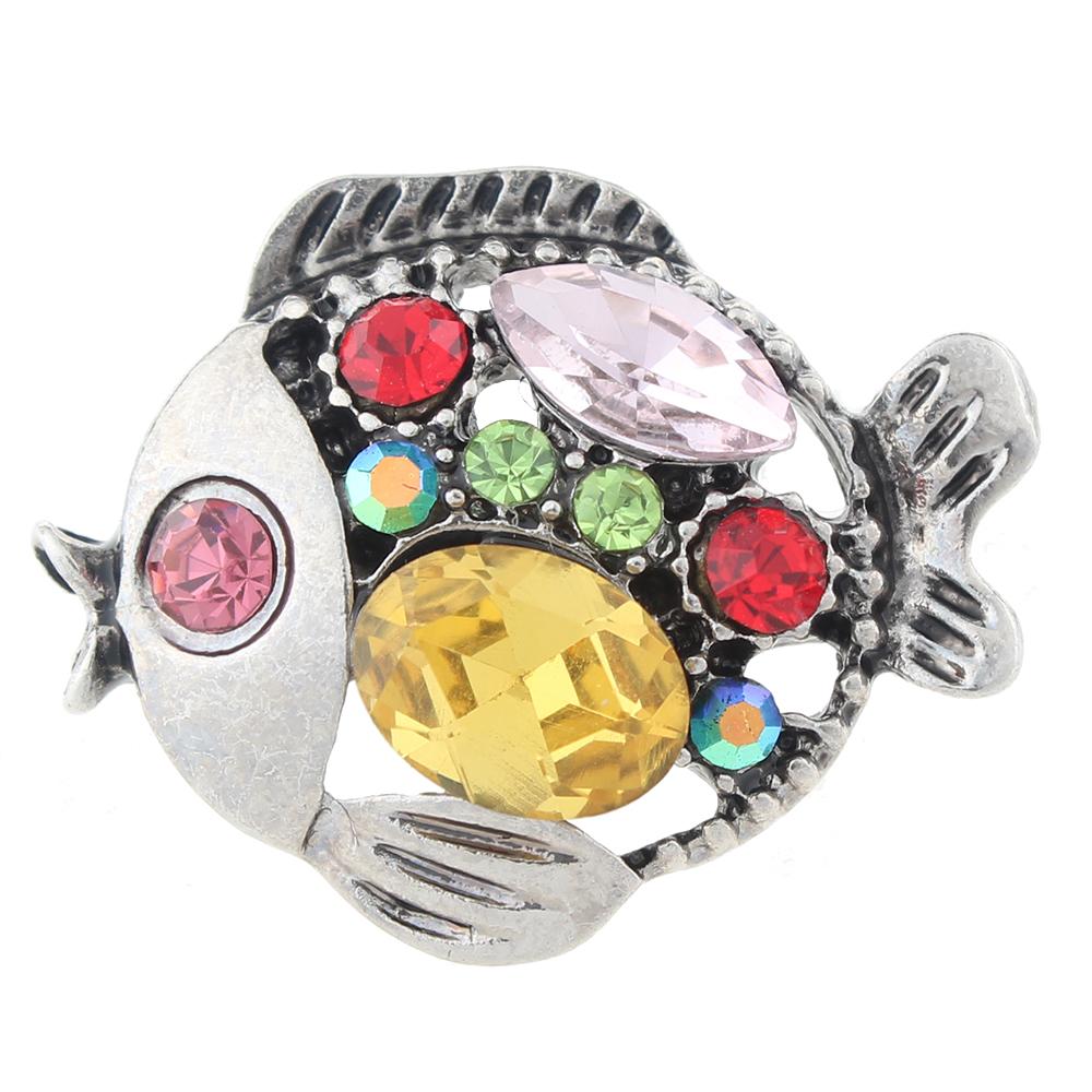 20MM fish snaps with rhinestone 20mm Snap Button