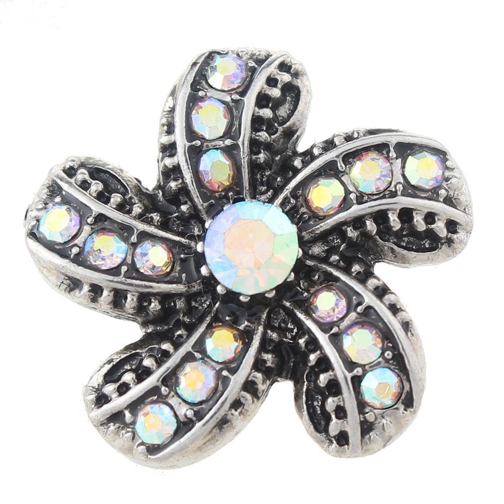 20MM starfish snaps with rhinestone Snap Button