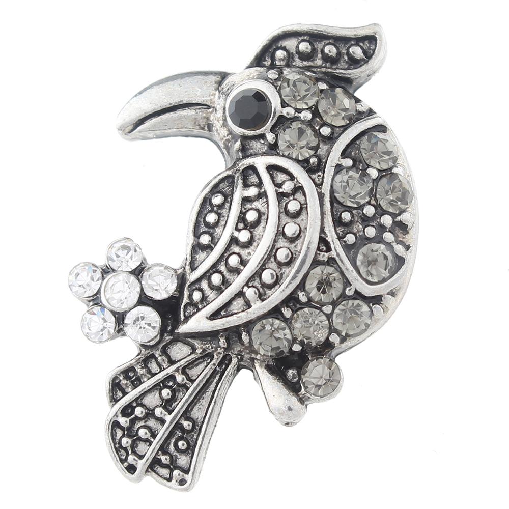 20MM bird snaps with rhinestone Snap Button