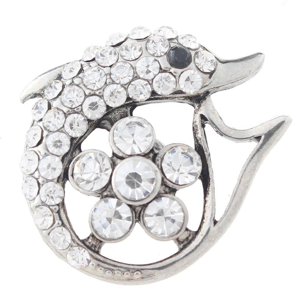 20MM dolphin snaps with rhinestone Snap Button