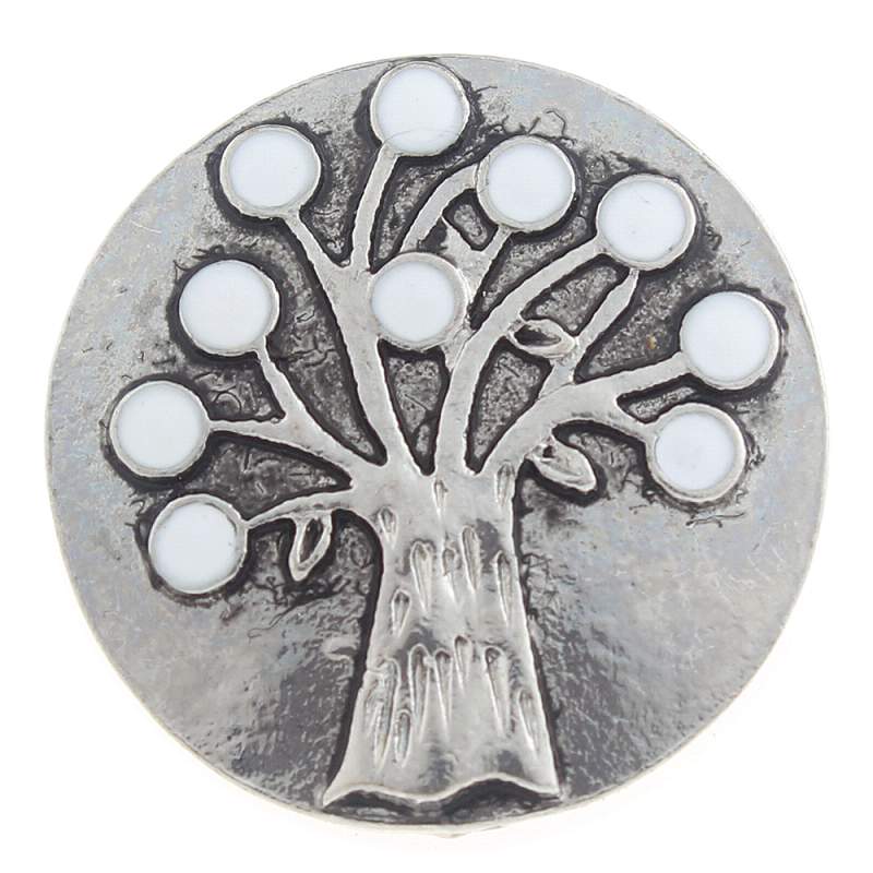 20MM family tree snaps with rhinestone Snap Button