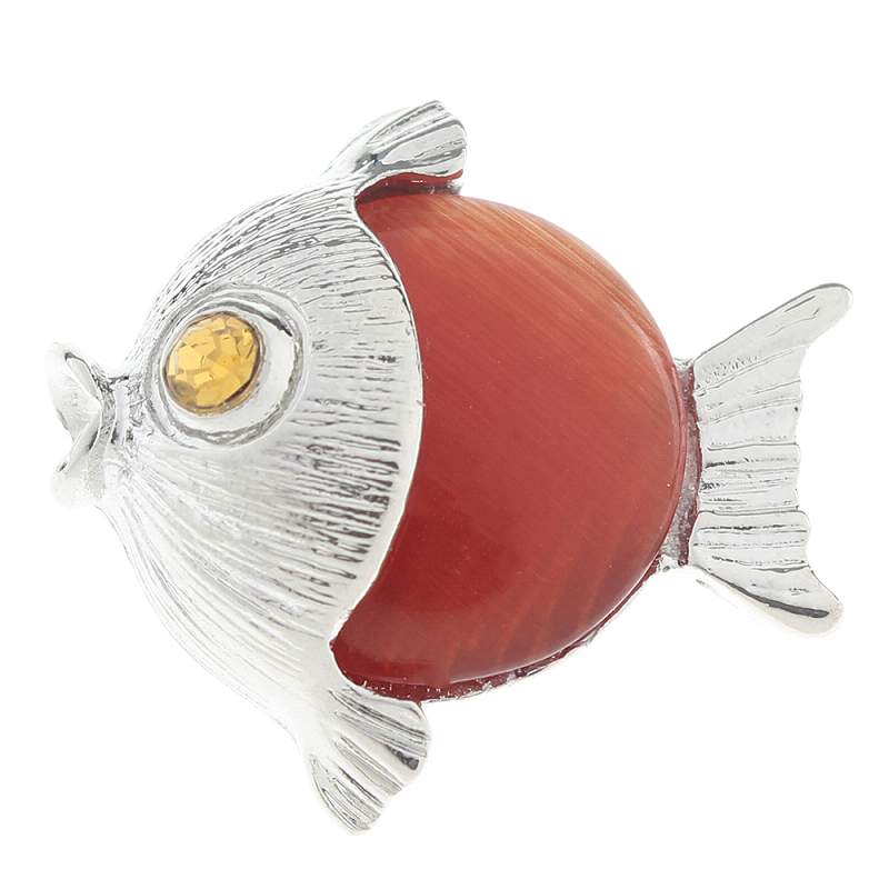 20MM fish snaps with rhinestone Snap Button