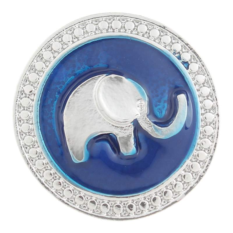 20MM elephant snaps with rhinestone Snap Button