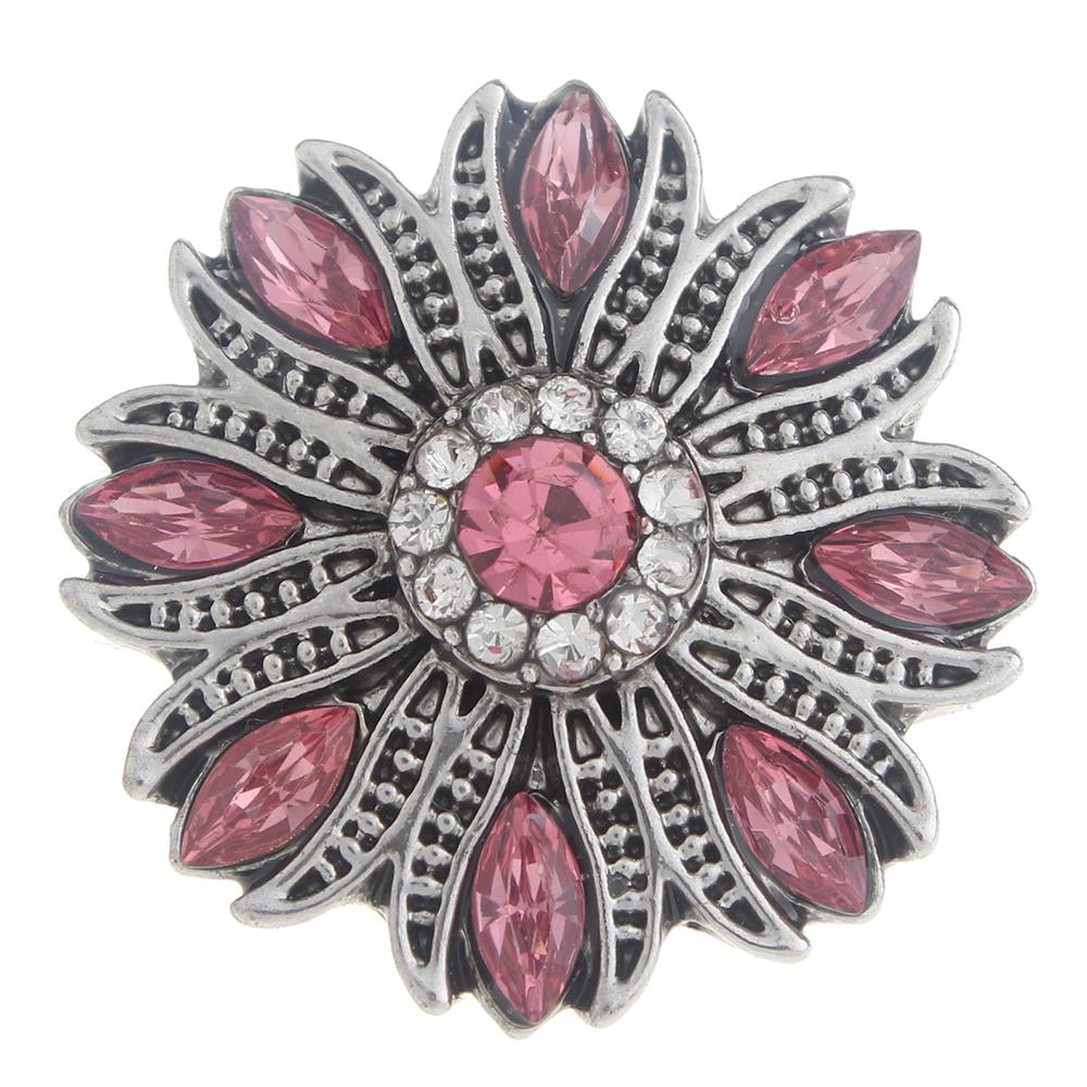 20mm design Snap Button with rhinestone