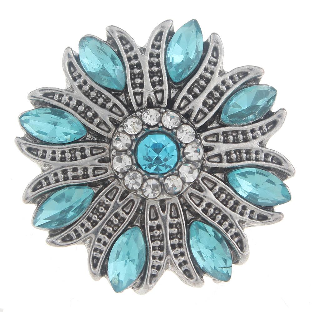 20mm design Snap Button with rhinestone