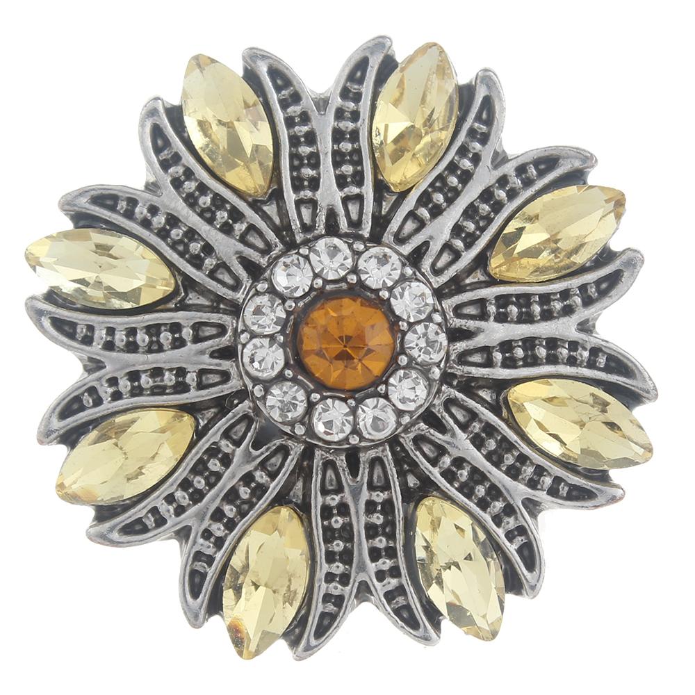 20mm design Snap Button with rhinestone