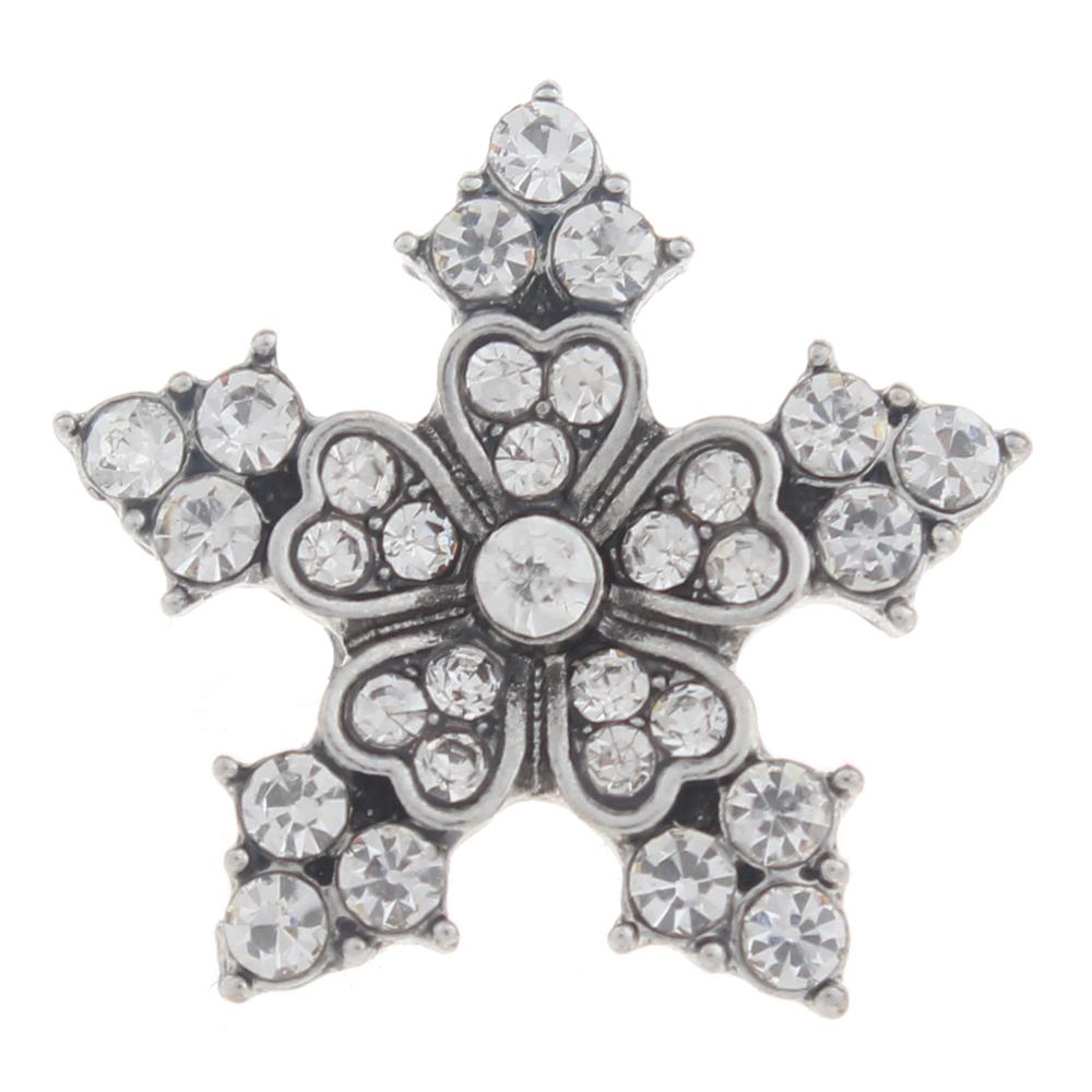 20mm star Snap Button with rhinestone
