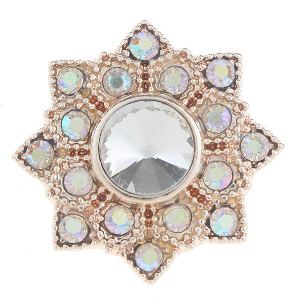 20mm design Snap Button with rhinestone