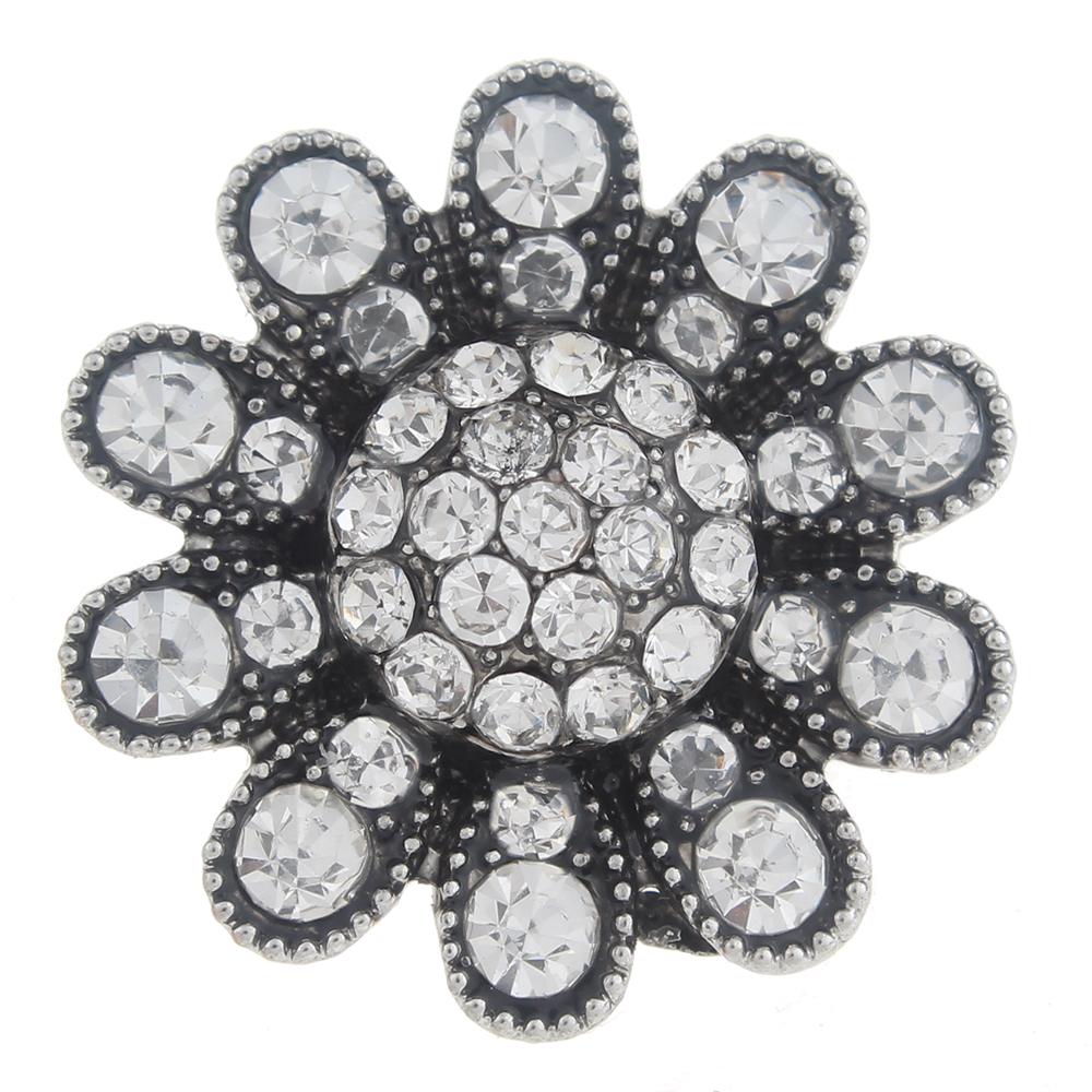 20mm design Snap Button with rhinestone