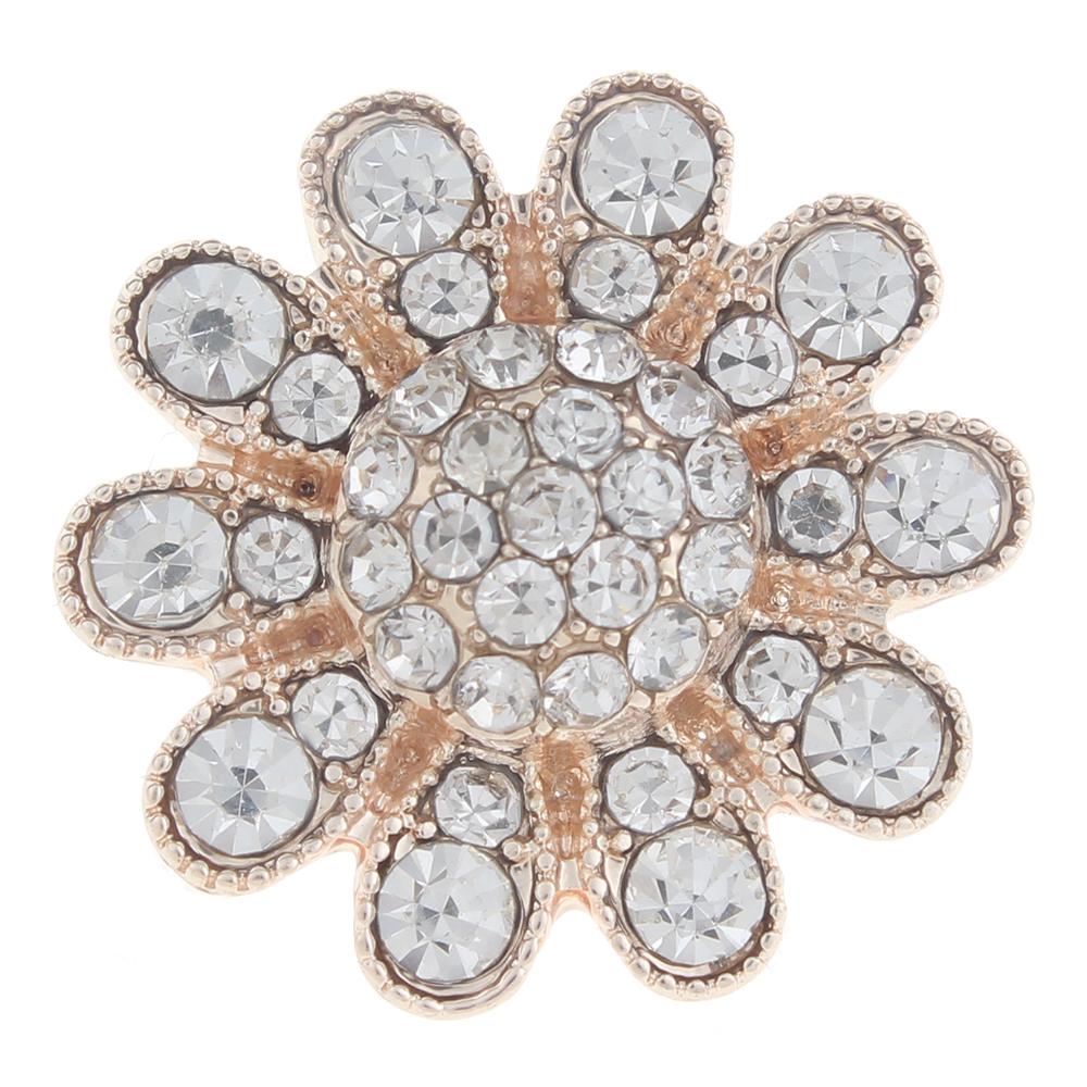 20mm design Snap Button with rhinestone