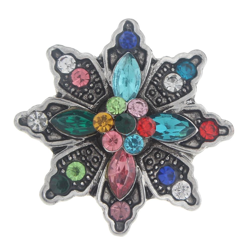 20mm design Snap Button with rhinestone