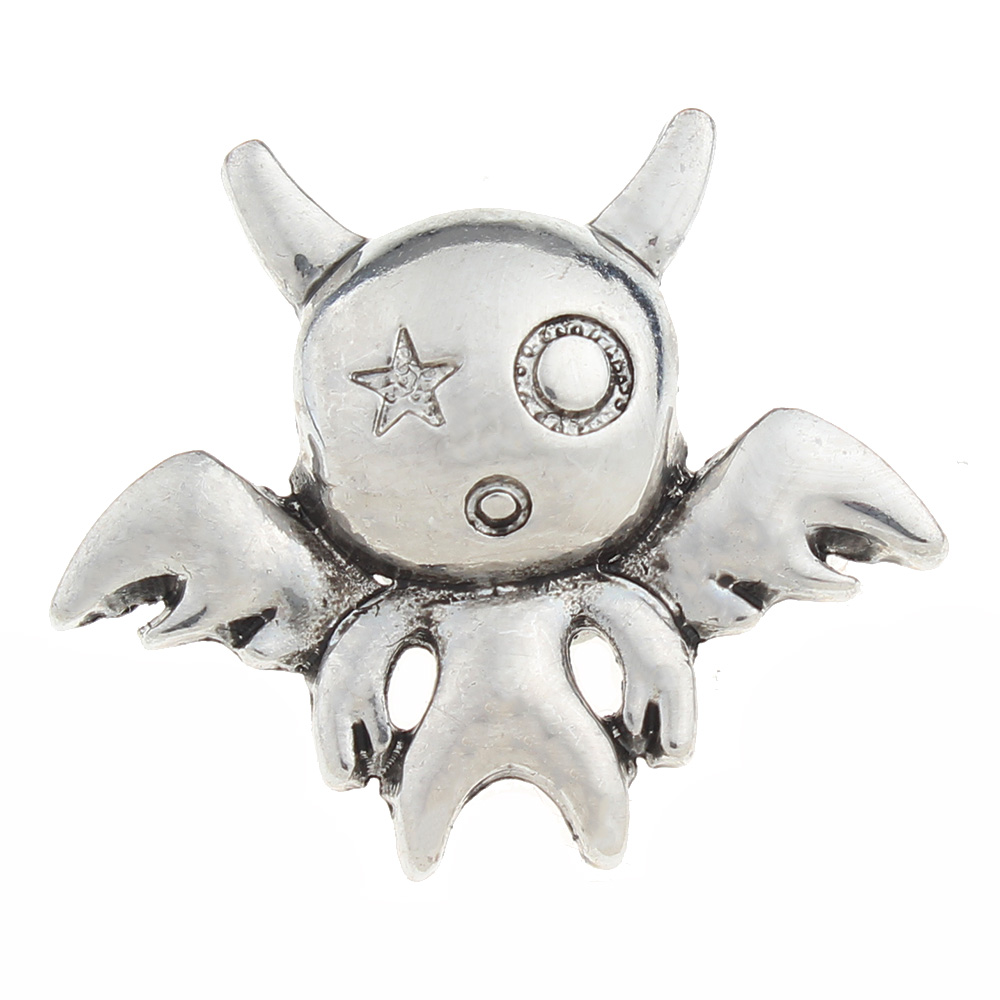 20mm Halloween Snap Button plated sliver