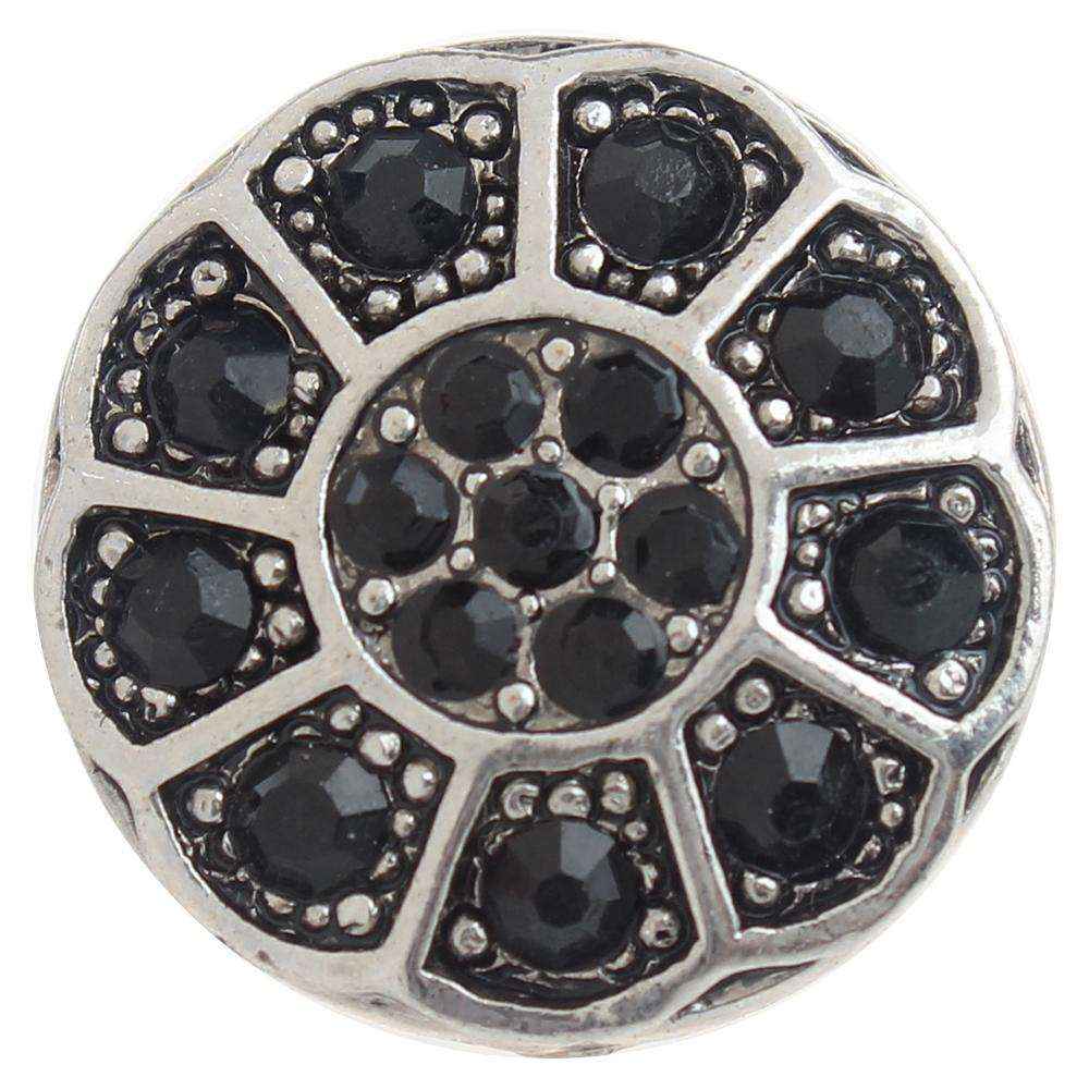 Black 20mm Snap Button