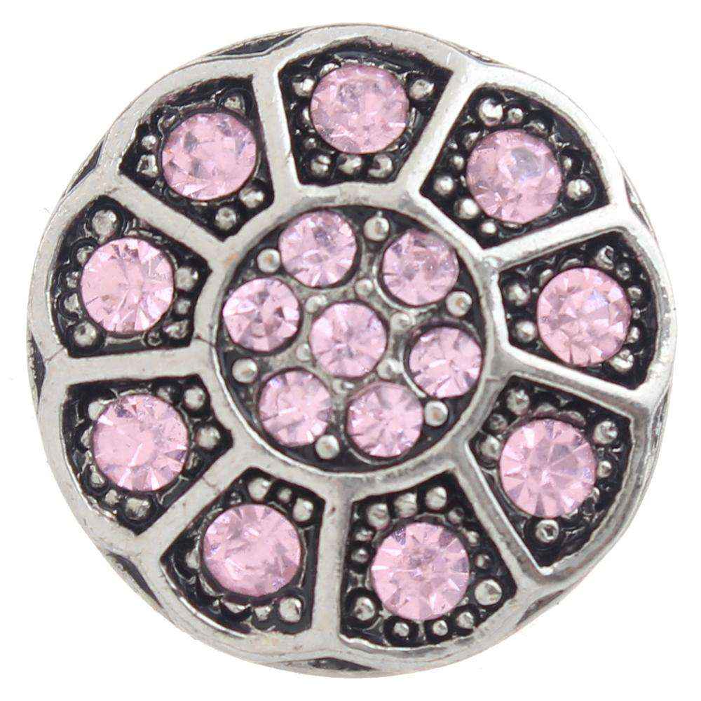 Pink 20mm Snap Button