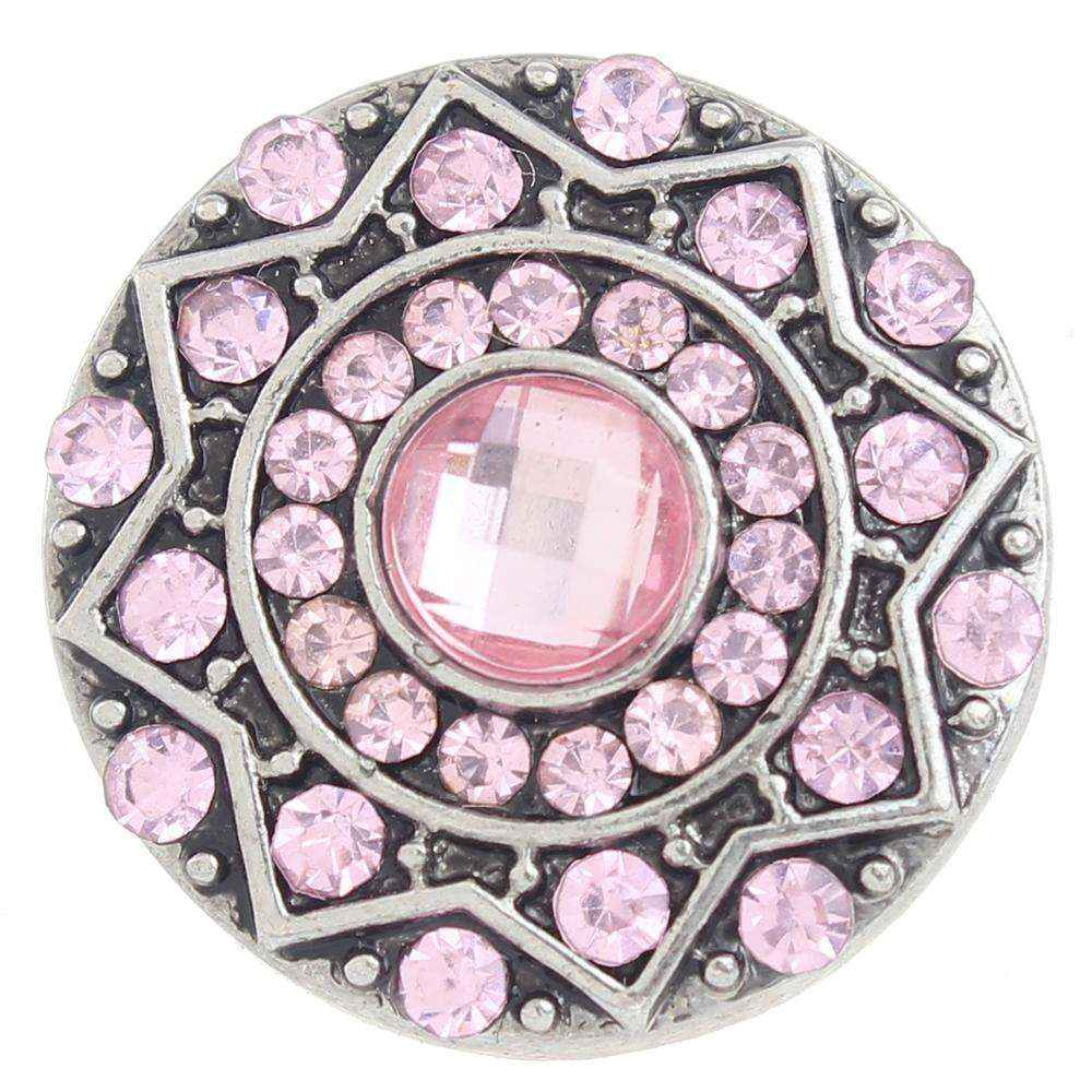 Pink 20mm Snap Button