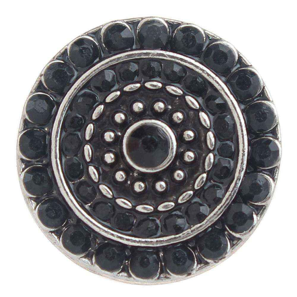 Black 20mm Snap Button