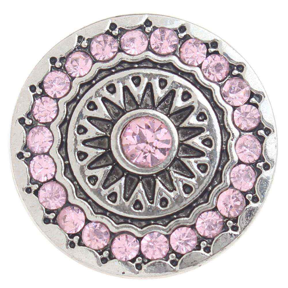 Pink 20mm Snap Button